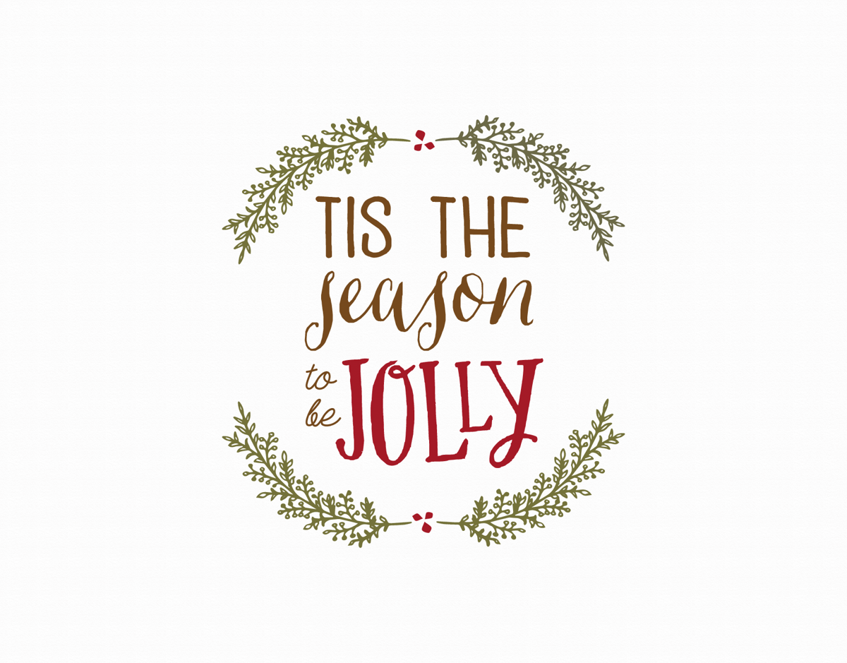 tis the season to be jolly greeting card