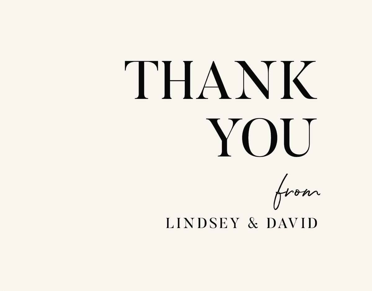 Typography Thank You