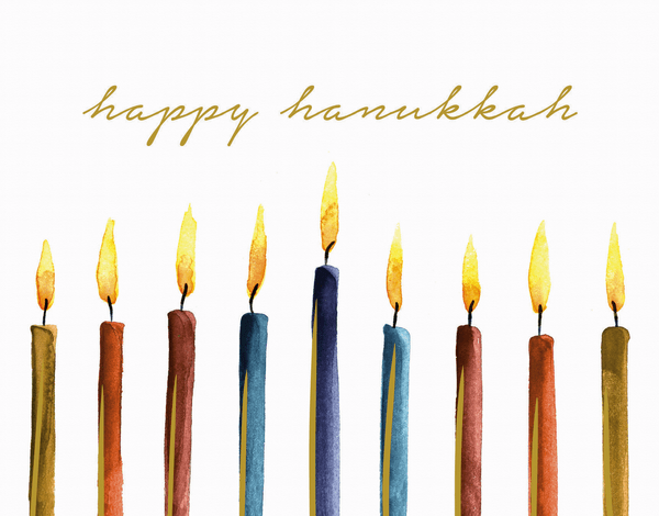 Happy Hanukkah Candles