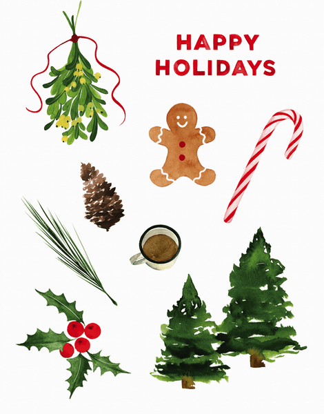 Happy Holidays Icons