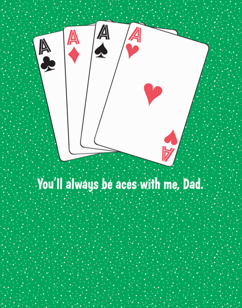 Aces Father's Day Card
