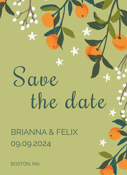 Clementines Save The Date