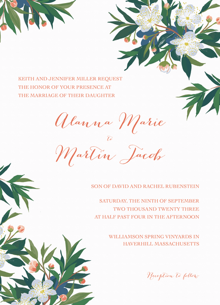 Myrtle Wedding Invite