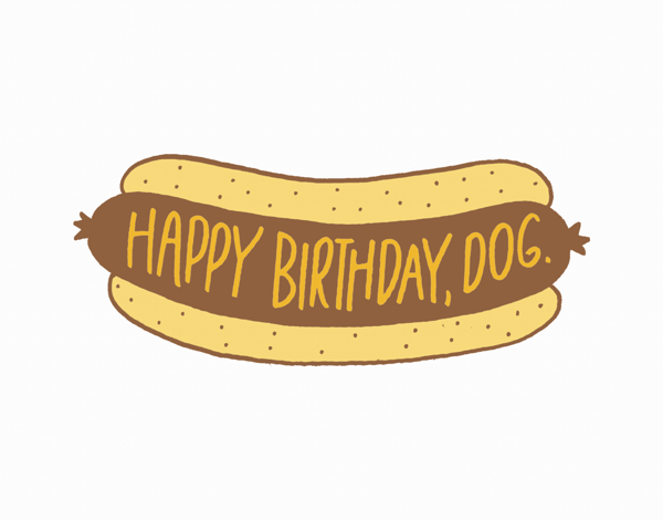 Punny Happy Birthday Dog Card