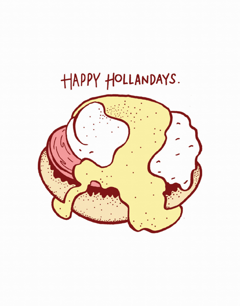 punny happy holidays greeting card