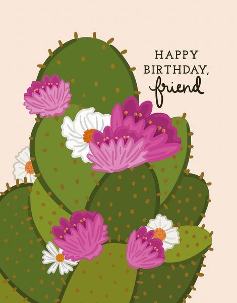 Cacti Floral Birthday