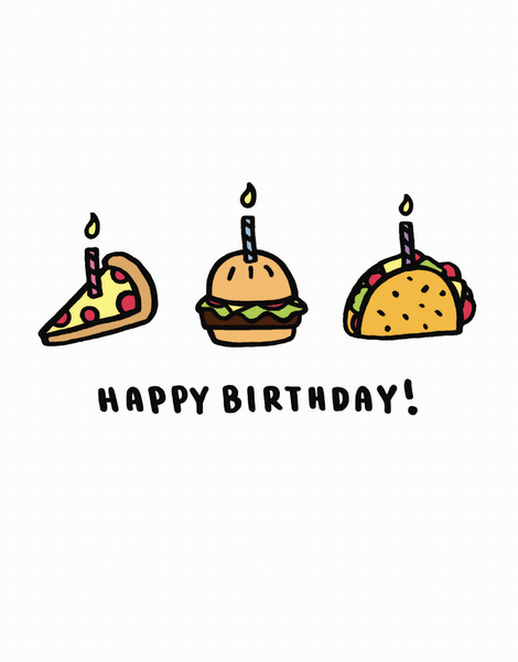 Happy Birthday Foods