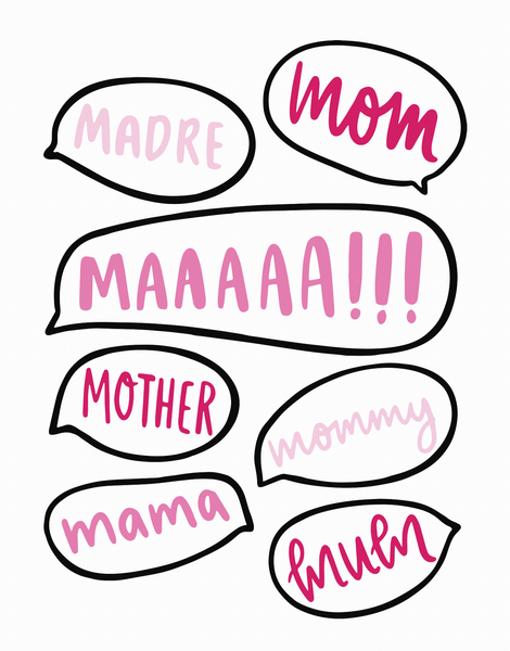 Mom Word Bubble