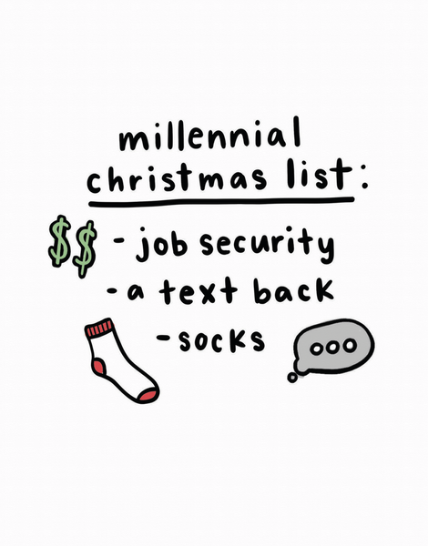 Millennial Christmas List