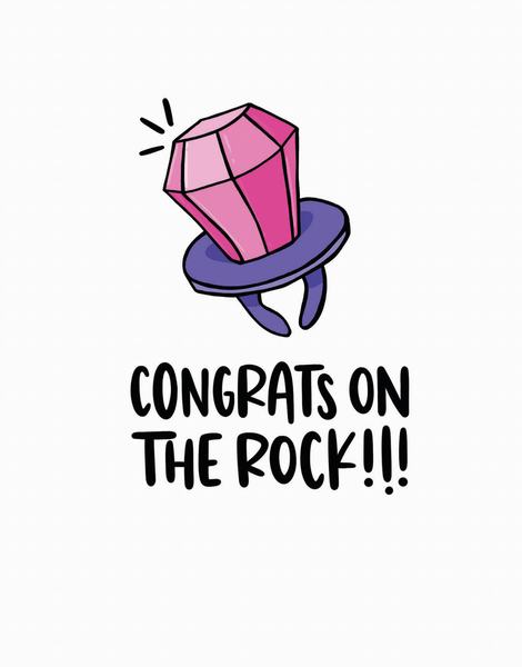 Congrats Engagement Rock
