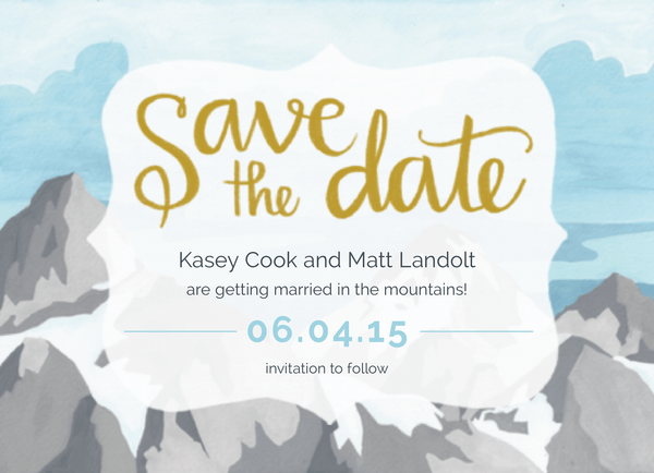 Mountains Save the date