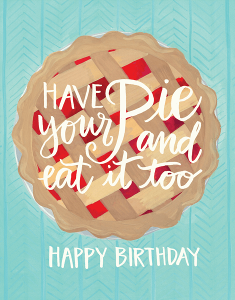 Cherry Pie Birthday Card