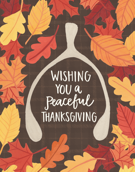 Peaceful Thanksgiving Card