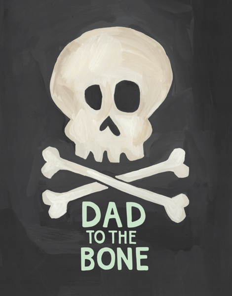 Witty Skeleton Father's Day Card