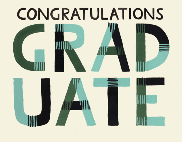 Plaid Graduate Congratulations Card