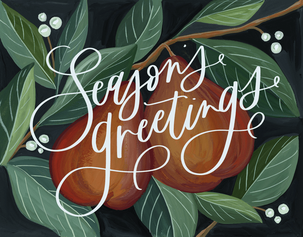 Season's Greetings Pears