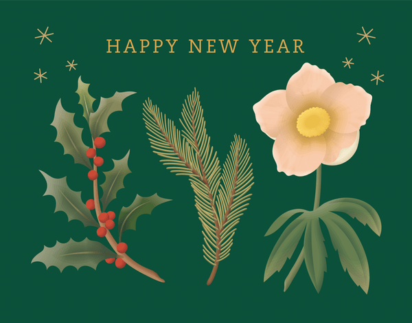 Happy New Year Florals