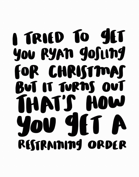 Ryan Gosling Christmas