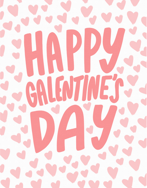 Galentine's Day Hearts