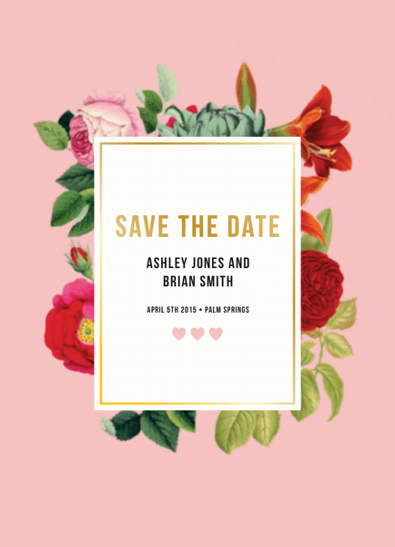 Botanical Save the date