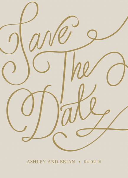 Calligraphy Save the date