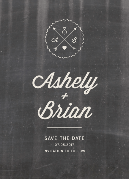 Chalkboard Save The Date