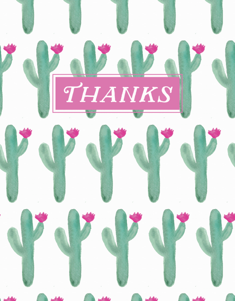 Cactus Thanks