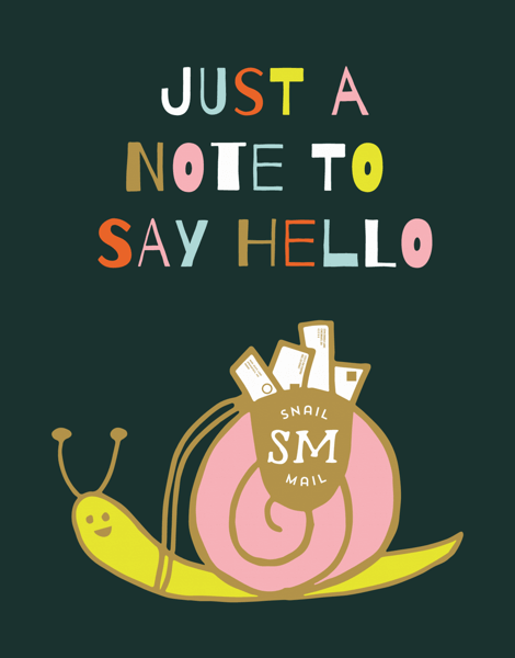 A Note To Say Hello