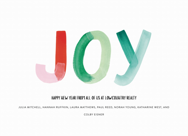 Simple Painted Joy New Year