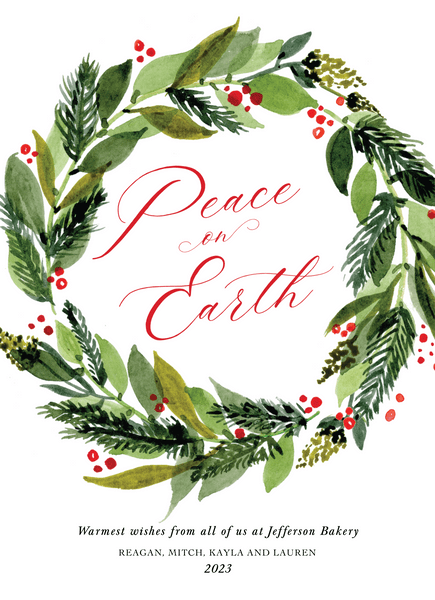 Peace On Earth Wreath