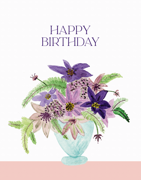 Violet Vase Birthday