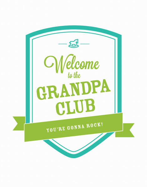 Banner Welcome to the Grandpa Club Card