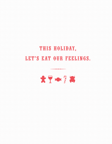 Simple Sarcastic Holiday Card