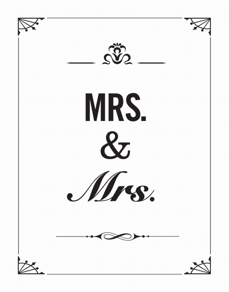 Classy Mrs. And Mrs. Wedding Thank You Card
