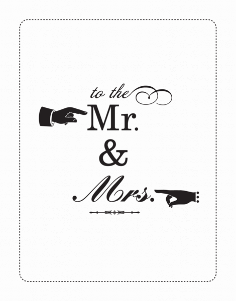 To the Mr. and Mrs. Wedding Congratulations Card