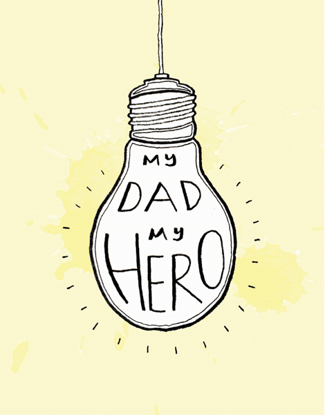 My Dad My Hero Father's Day Card
