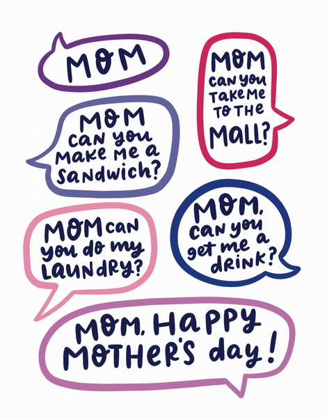 Mother's Day Talk Bubbles