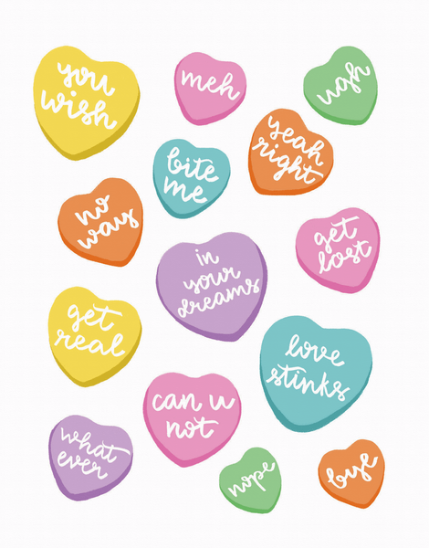 Funny Candy Hearts