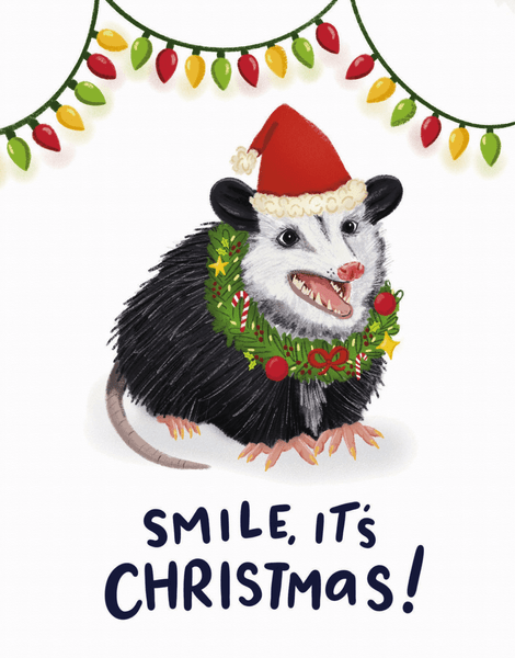 Christmas Opossum 