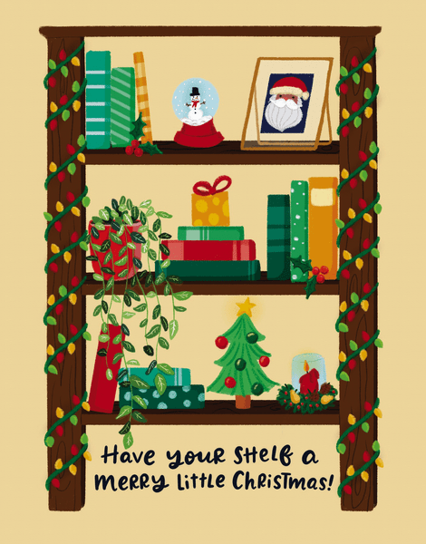 Book Shelf Merry Little Christmas