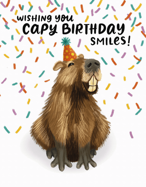 Capybara Happy Birthday