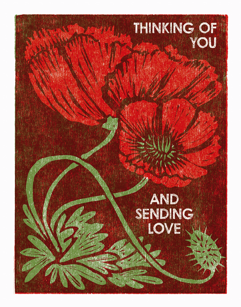 Thinking Of You Red Poppies