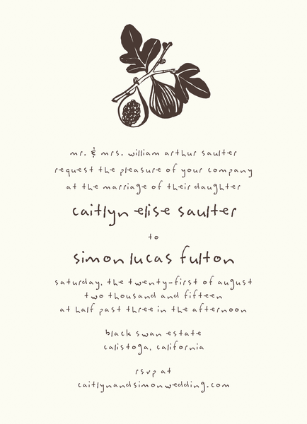 Earthy Figs Invitation