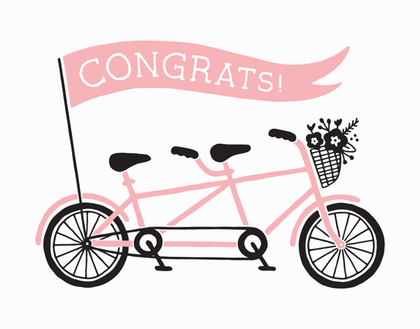 Tandem Bike Congrats