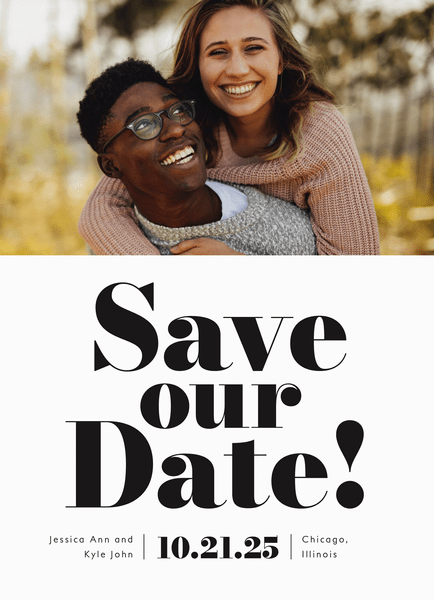 Big And Bold Save The Date