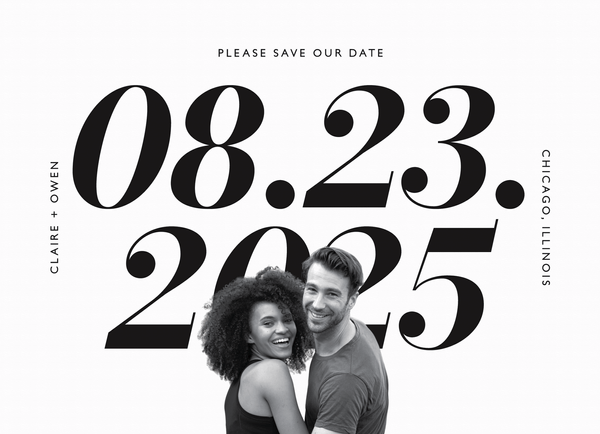 Big Centered Save The Date