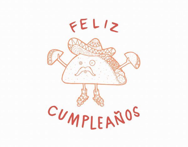 Funny Feliz Cumpleanos Taco Birthday Card
