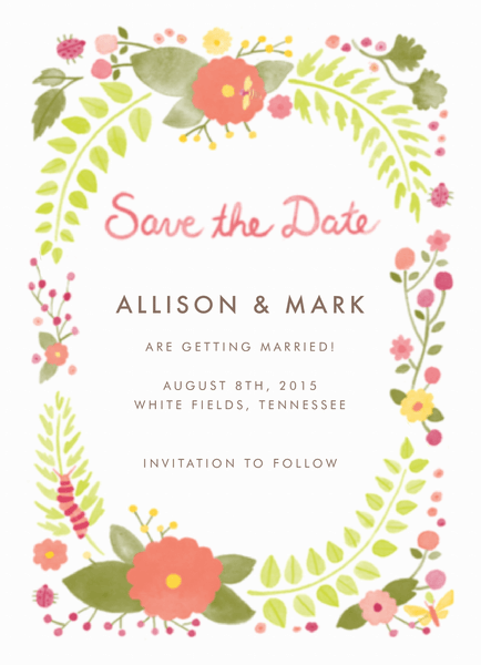 Flora and Fauna Save the date