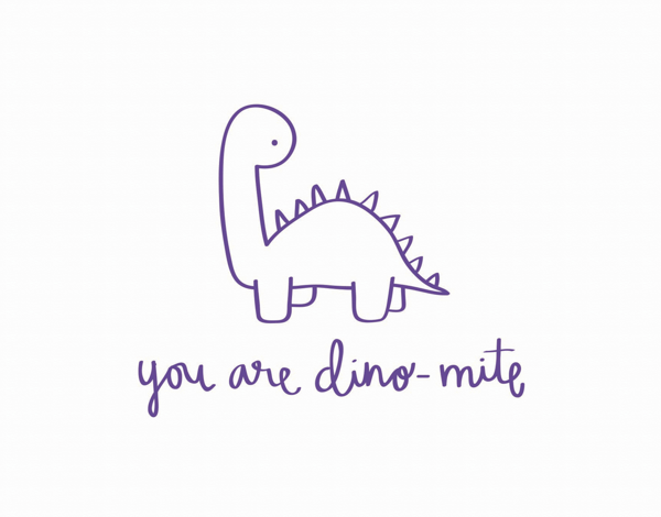 You're Dino Mite Pun I Love You Card