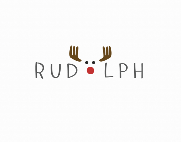 Rudolph Holiday Card